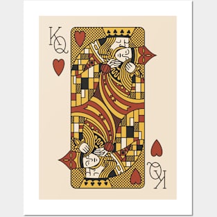 The Kiss Playing Card Klimt Light by Tobe Fonseca Posters and Art